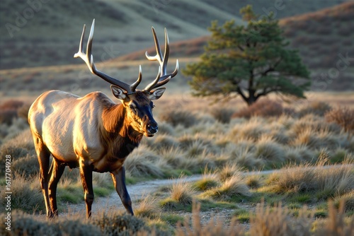 Fototapeta Naklejka Na Ścianę i Meble -  Zwierzęta różnych stron świata. Pupile w ich naturalnym środowisku. Piękne portrety czworonogów.