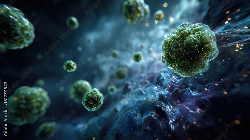 Fototapeta premium Understanding Cellular Biology A Deep Dive into Cell Structure and Function