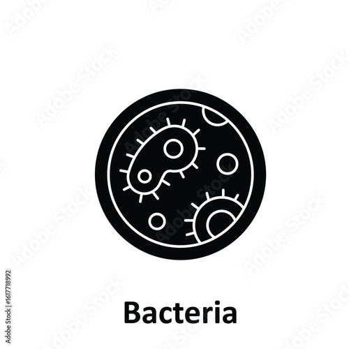 Bacteria Vector Icon which can easily modify or edit