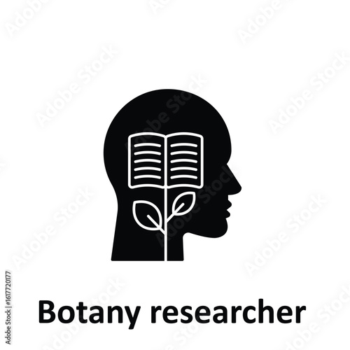 Botany researcher Vector Icon which can easily modify or edit