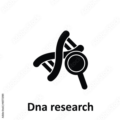 Dna research Vector Icon which can easily modify or edit