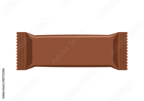 Brown wrapped rectangle with crinkled ends