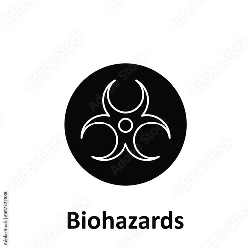 Biohazards Vector Icon which can easily modify or edit