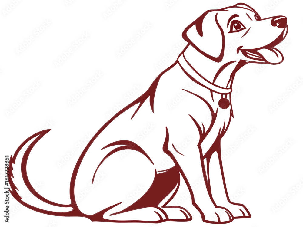 Obraz premium Majestic Labrador Retriever in Hunting Pose