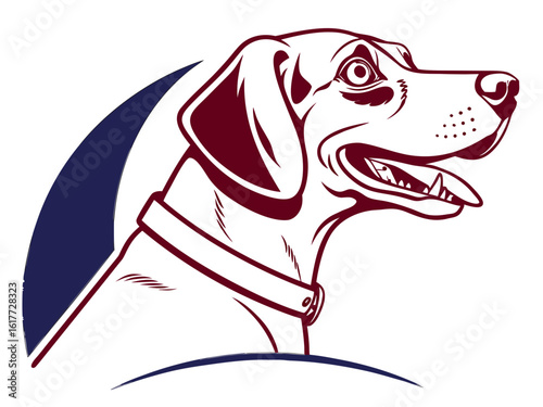 Majestic Labrador Retriever in Hunting Pose