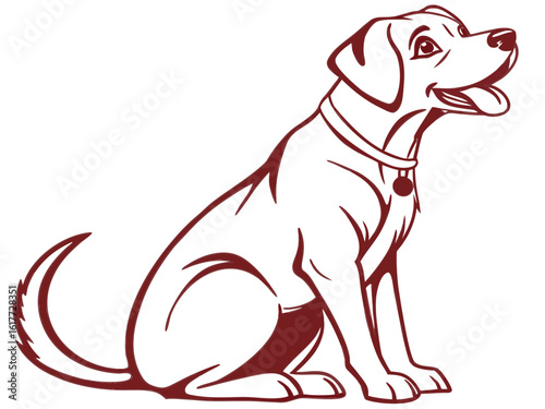 Majestic Labrador Retriever in Hunting Pose