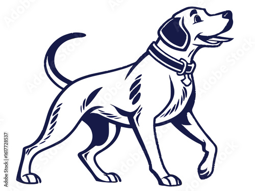 Majestic Labrador Retriever in Hunting Pose