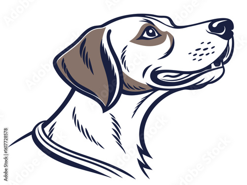 Majestic Labrador Retriever in Hunting Pose