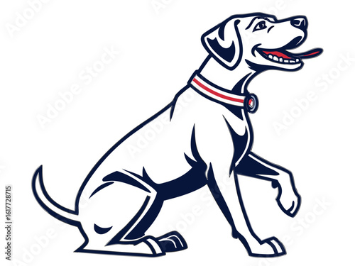 Majestic Labrador Retriever in Hunting Pose