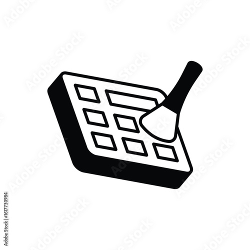 Makeup Palette Icon vector stock illustration