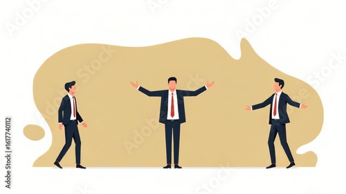 Flat Dynamic Imagery of Nationalist Fiscal Frameworks: Budget Controls & Expenditure Reforms for Economic Independence - Cute Vector Illustration in Smart Business Tone