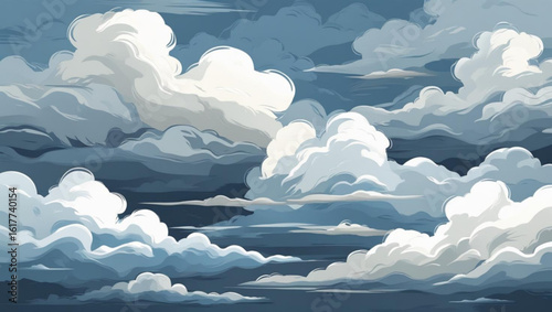 Dramatic Painterly Cloudscape