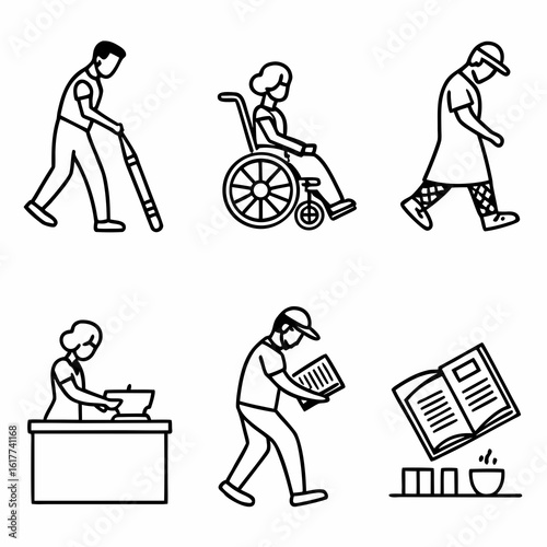 Diverse People Engaged in Various Activities and Lifestyles.