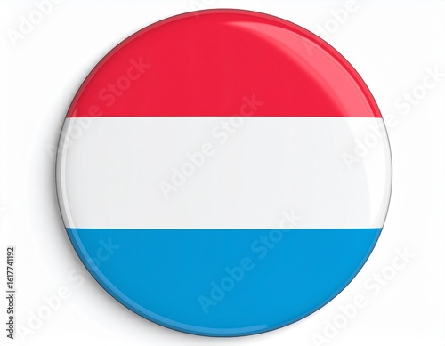 Luxembourg Flag Button on White Background Free Download Luxembourg Flag Button on White Background - GFXLoad