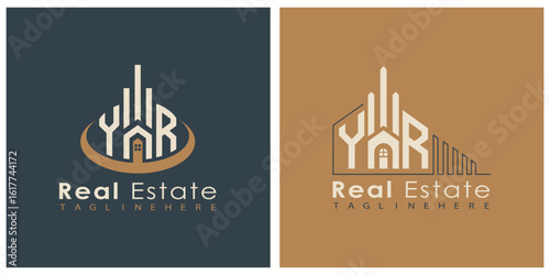 Real Estate Monogram Logo Design – Modern 2-Letter Vector Branding Series (YA to YZ)