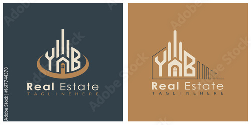 Real Estate Monogram Logo Design – Modern 2-Letter Vector Branding Series (YA to YZ)