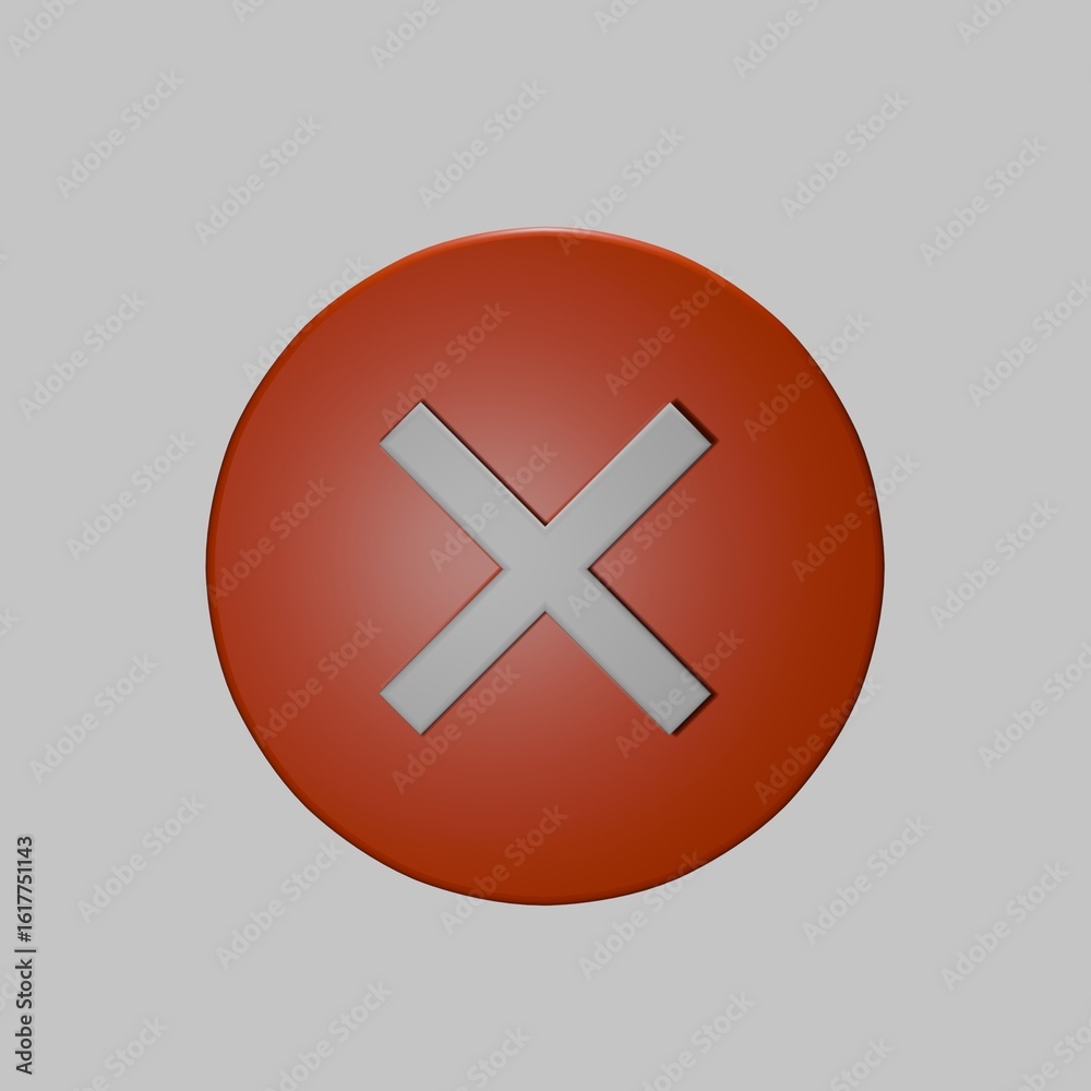 Obraz premium red cross icon