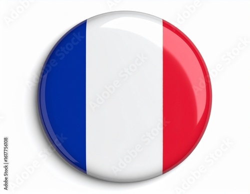 France Flag Button on White Background Free Download France Flag Button on White Background - GFXLoad