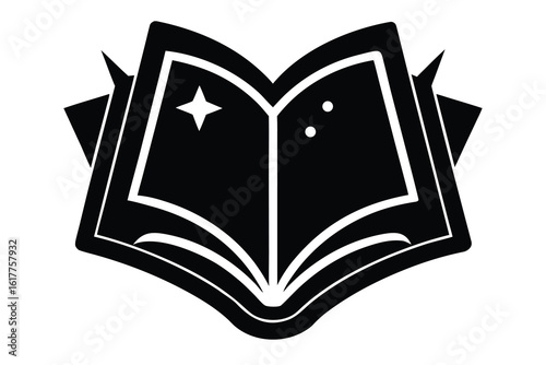 spell book vector icon