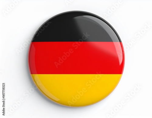 Free Download Germany Flag Button on White Background - GFXLoad