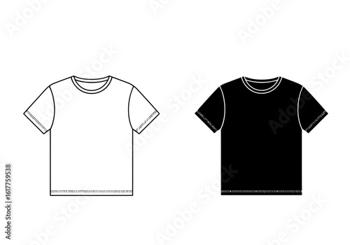 Vector art of a tshirt, isolated on white background