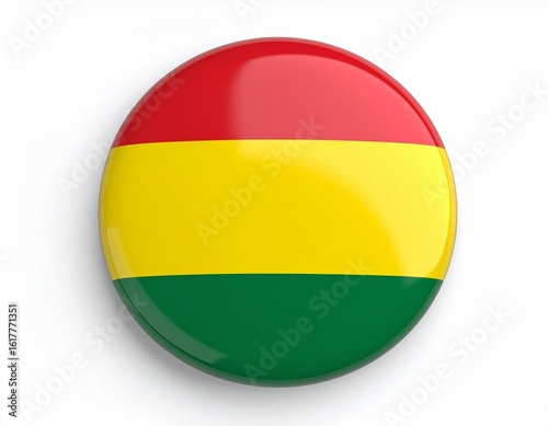 Free Download Bolivia Flag Button on White Background - GFXLoad