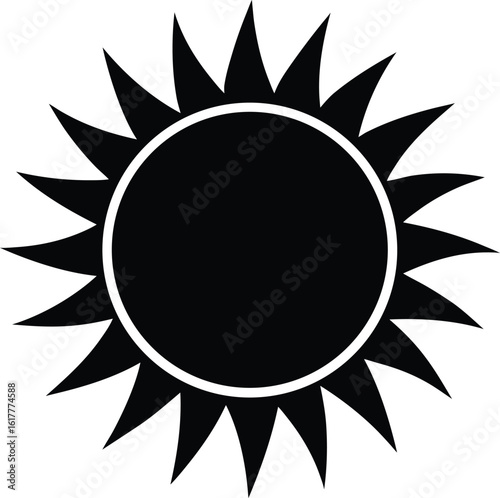 Solid Sun Silhouette