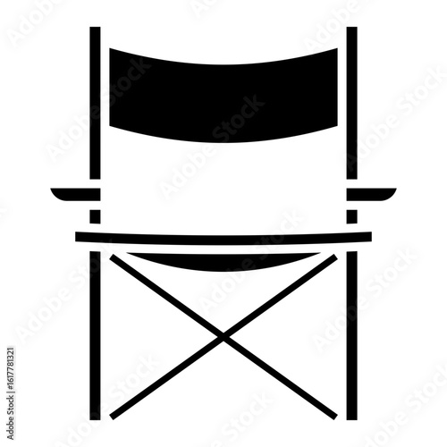 Directors Chair Icon, Movie Production Equipment