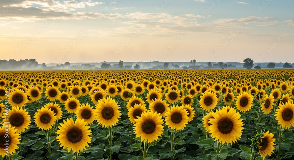 Fototapeta premium Sunflower Field Landscape