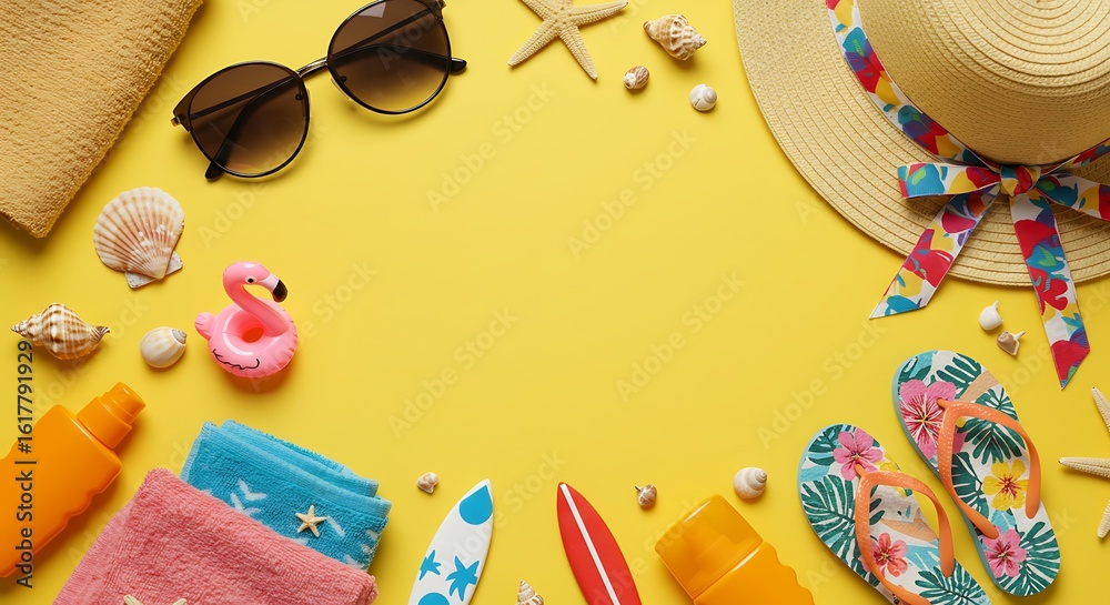 Obraz premium Summer Beach Items