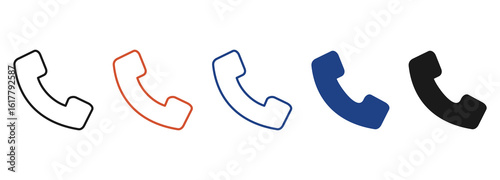 Phone Call Icon Set Multiple Style Collection
