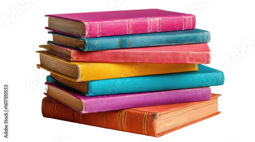 Wallpaper Mural Stack of colorful books Torontodigital.ca