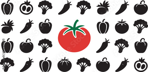 Vegetable Icon Set