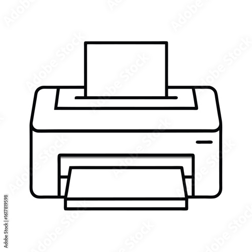 printer machine icon clipart vector