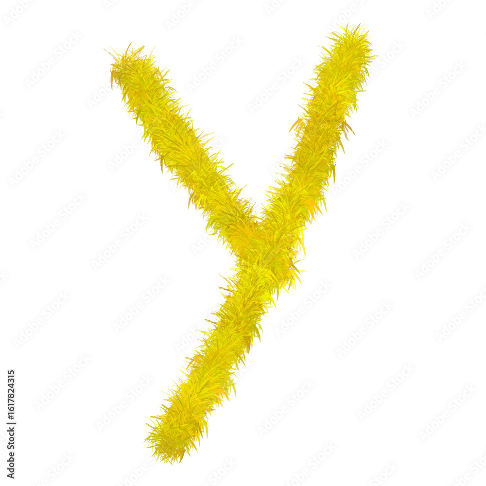 Obraz premium Creative Y Letter 3D Doodle Alphabet Clipart PNG Transparent Modern Icon Artistic Isolated Unique Stylish Fun Trendy