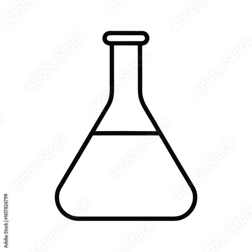 flask chemistry icon clipart vector