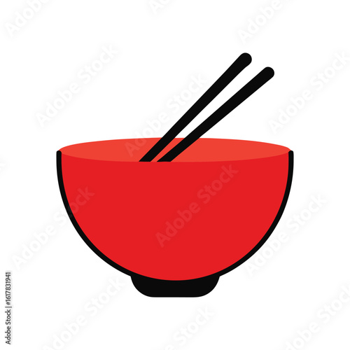 bowl of noodles with chopsticks