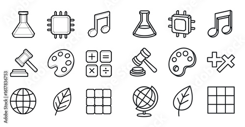 College Majors Icons