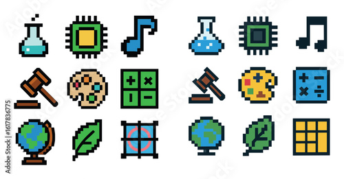 Colorful College Major Icons