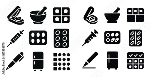 Pharmaceutical Tools Icons