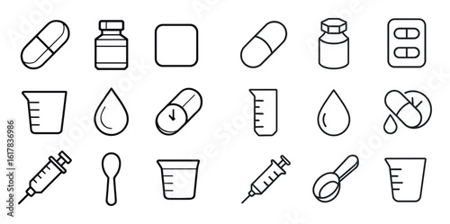 3D Pharmaceutical Icons