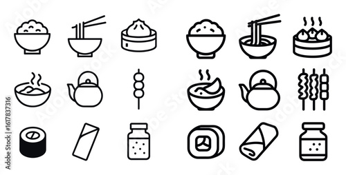 Asian Cuisine Icons