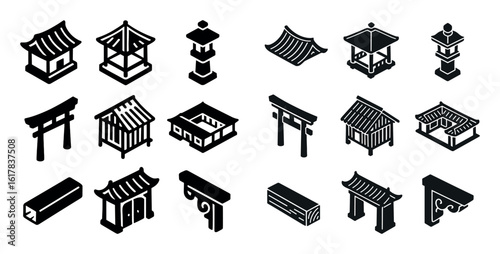 Asian Architecture Icons