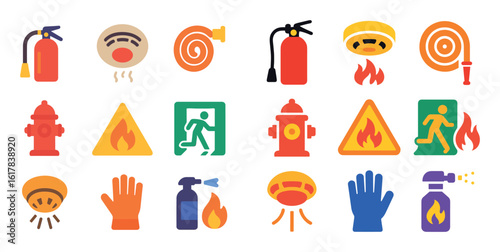 Fire Safety Icons