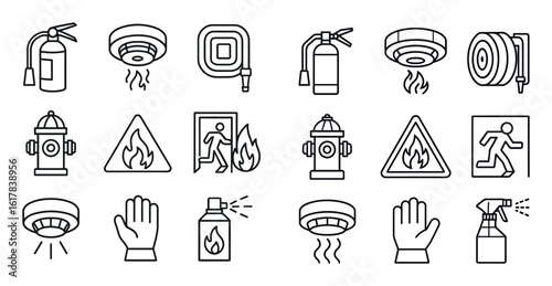 Fire Safety Icons