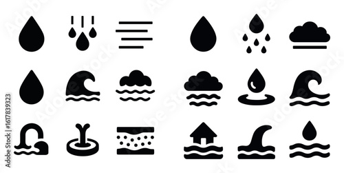 Water Icons Grid