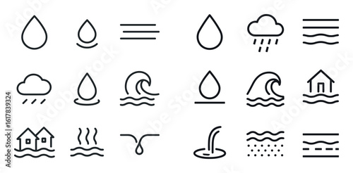 Minimalist Water Icons