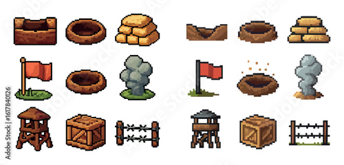 Pixel Battlefield Icons