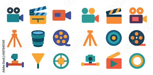 Colorful Cinema Icons