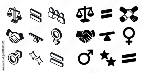 Feminism Equality Icons